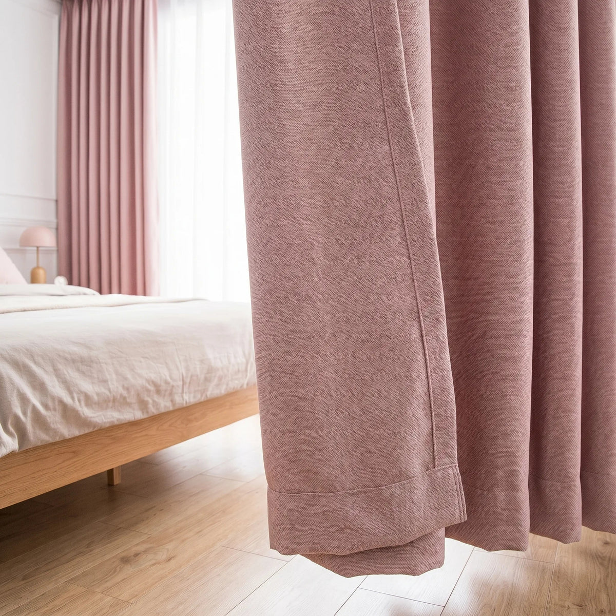 Room Darkening Curtains Powder Pink