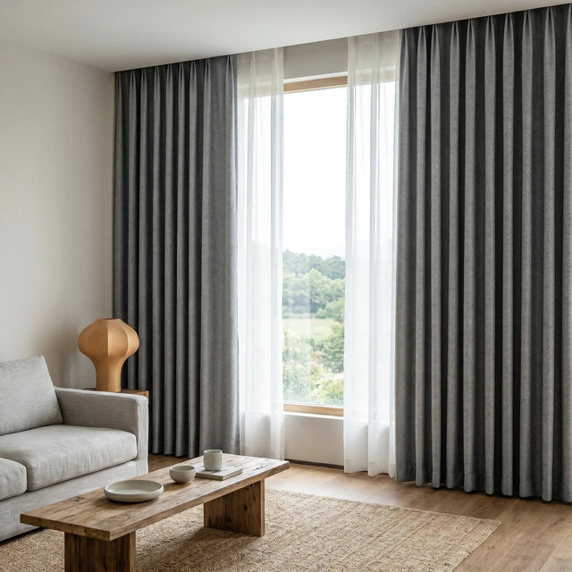 Room Darkening Curtains Grey