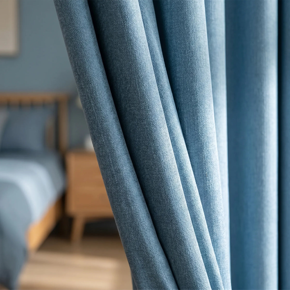 Room Darkening Curtains Pastel Blue