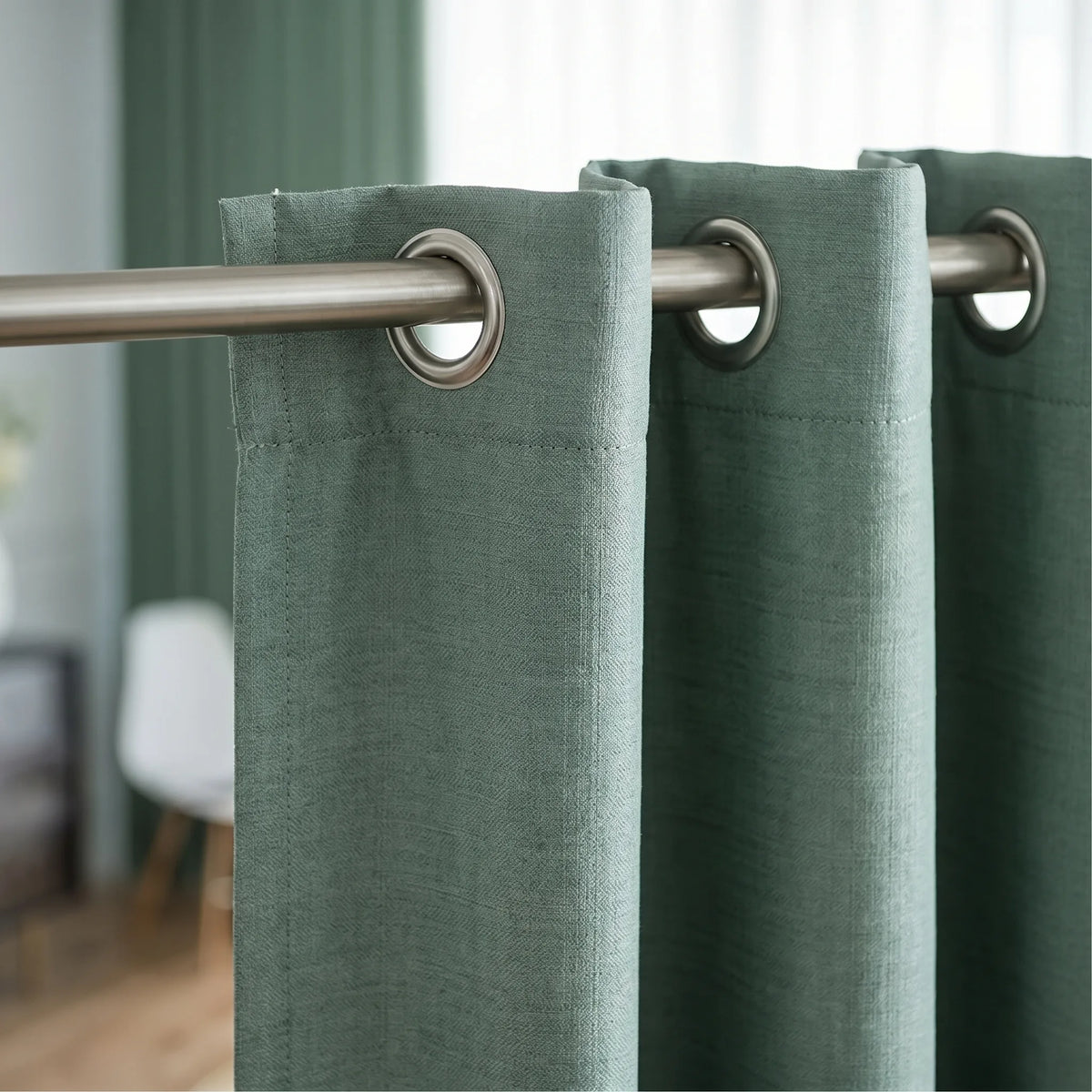 Blackout Curtains Pastel Green