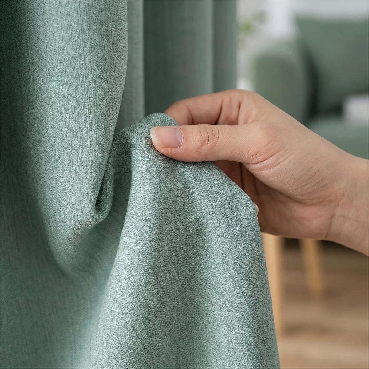 Blackout Curtains Pastel Green