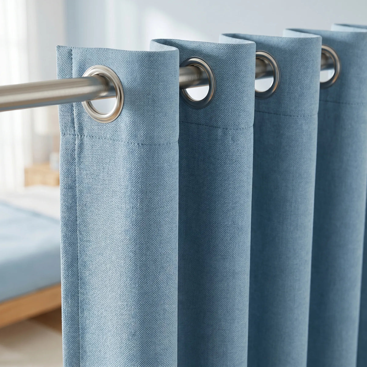 Room Darkening Curtains Sky Blue