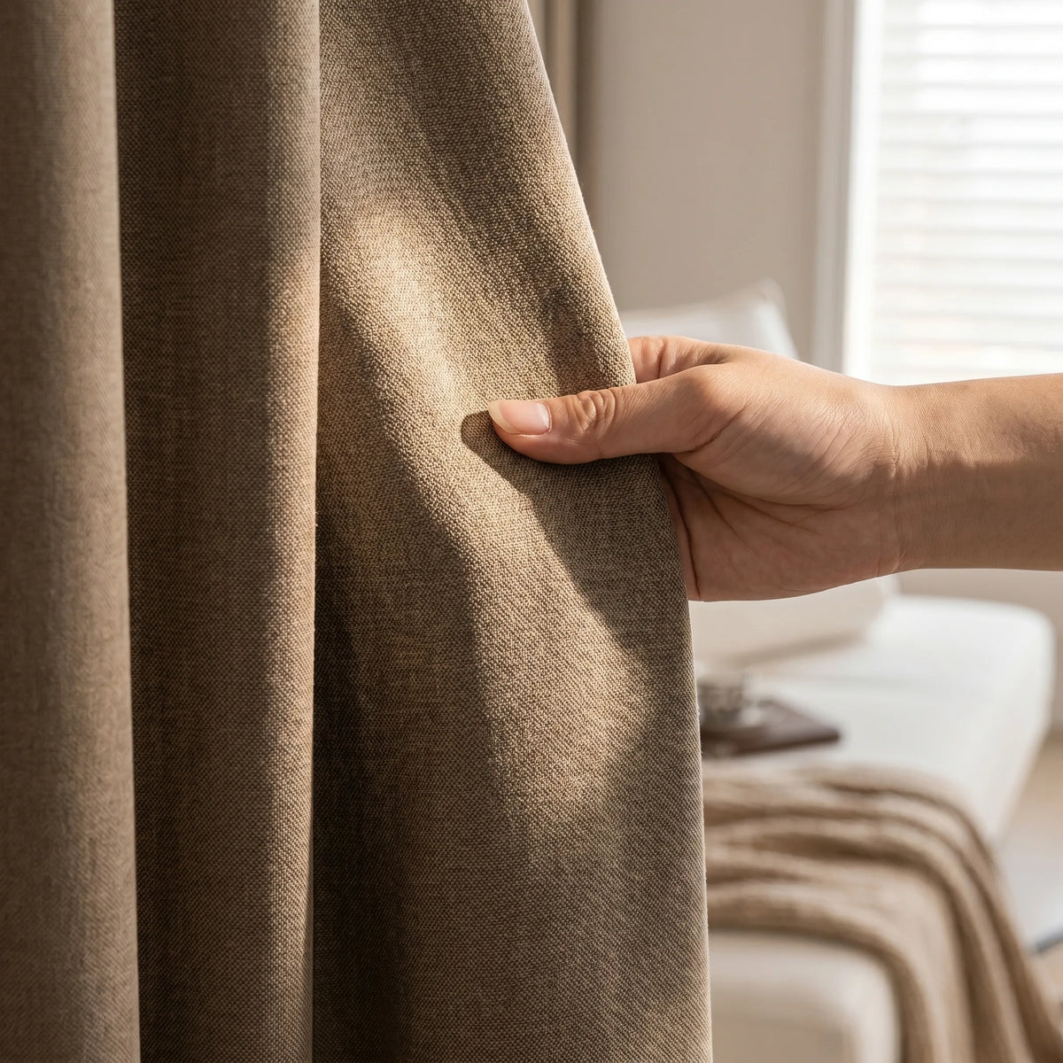 Blackout Curtains Taupe Beige — Multi-Function