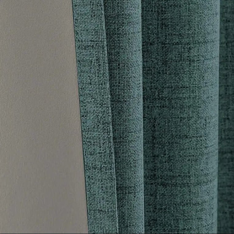Blackout Curtains Teal Blue — Wide Panels