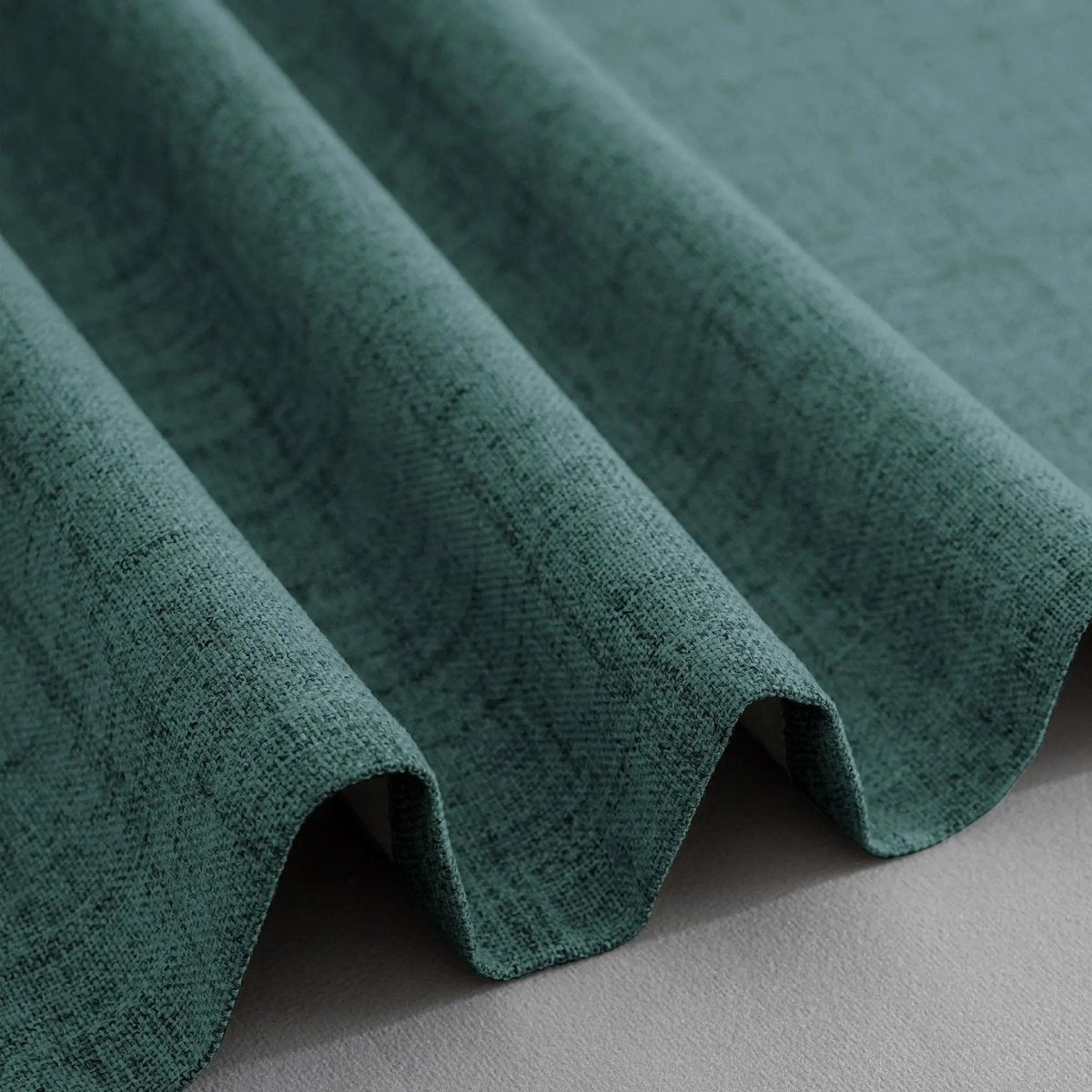 100% Blackout Curtains Teal Blue - Wide & Long - fabric texture close-up | Sylvra