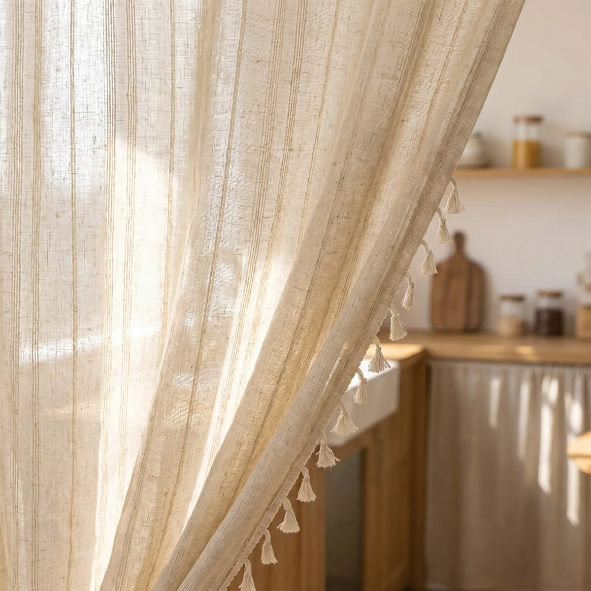 Decorative Door Curtain - detail view | Sylvra