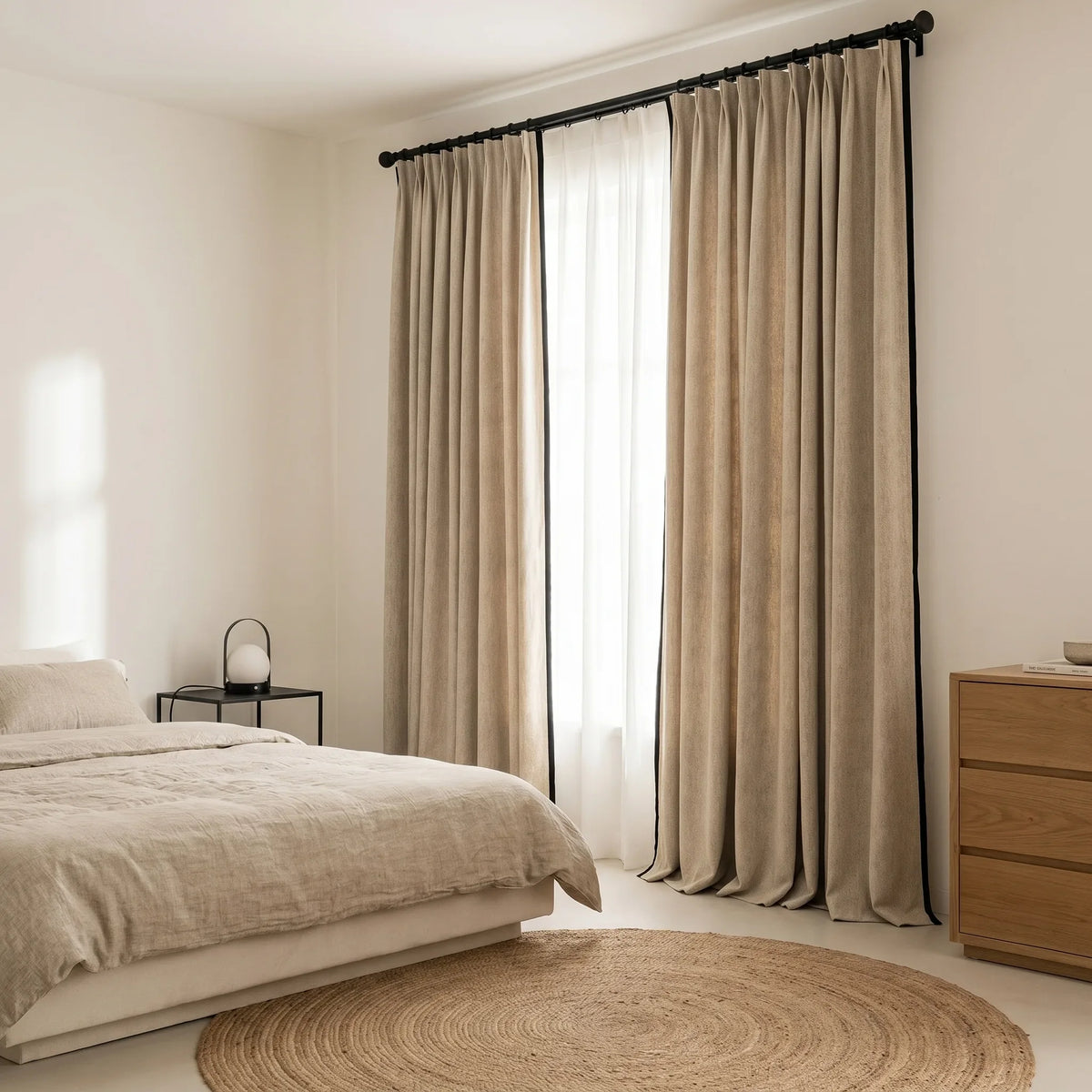 Linen Curtain Natural Beige