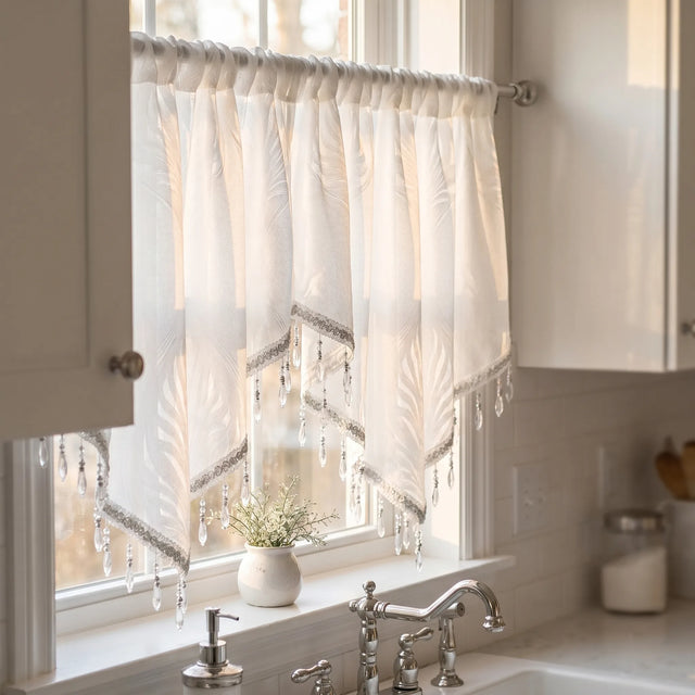 Small Curtain White Vintage