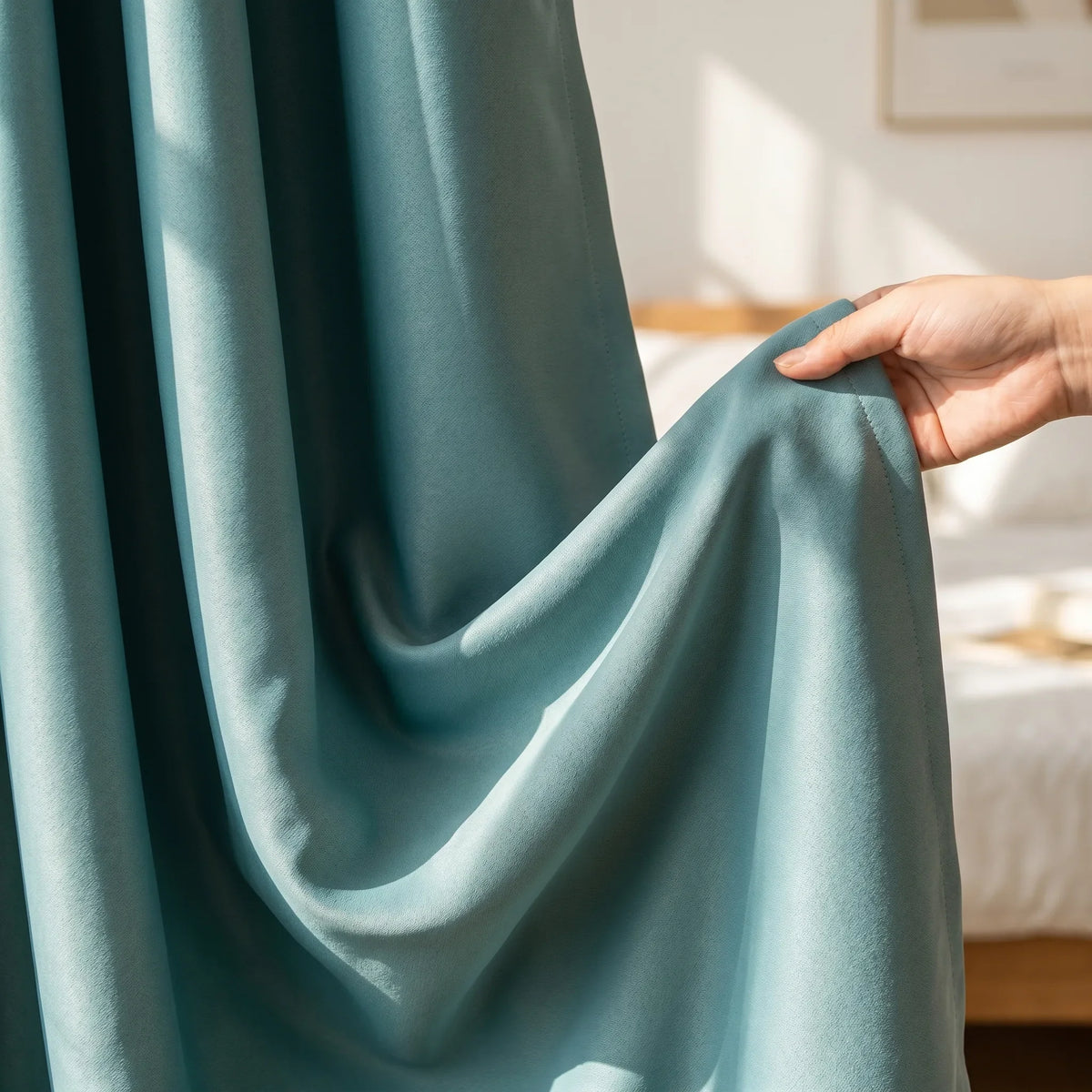 Room Darkening Curtains Teal Blue