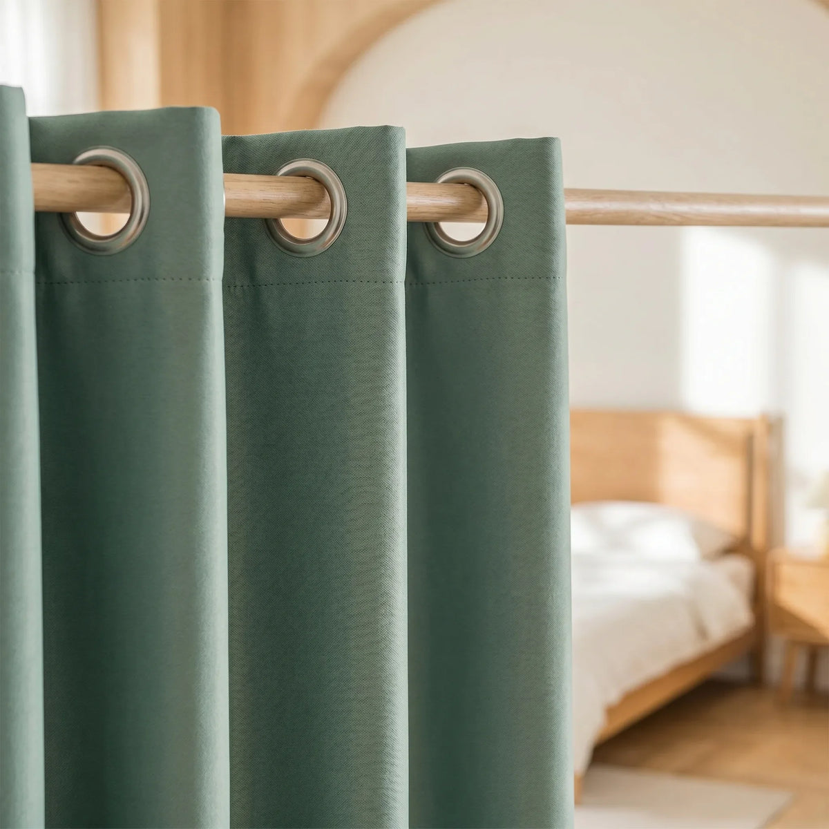 Room Darkening Curtains Emerald Green