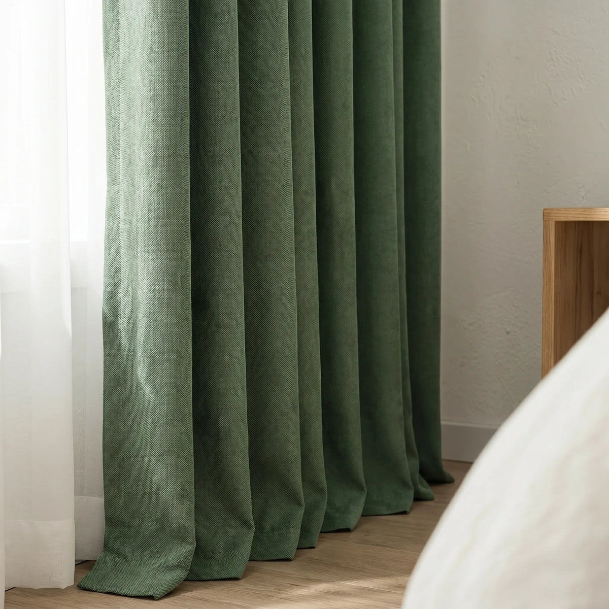 Blackout Curtains Forest Green — Multi-Function