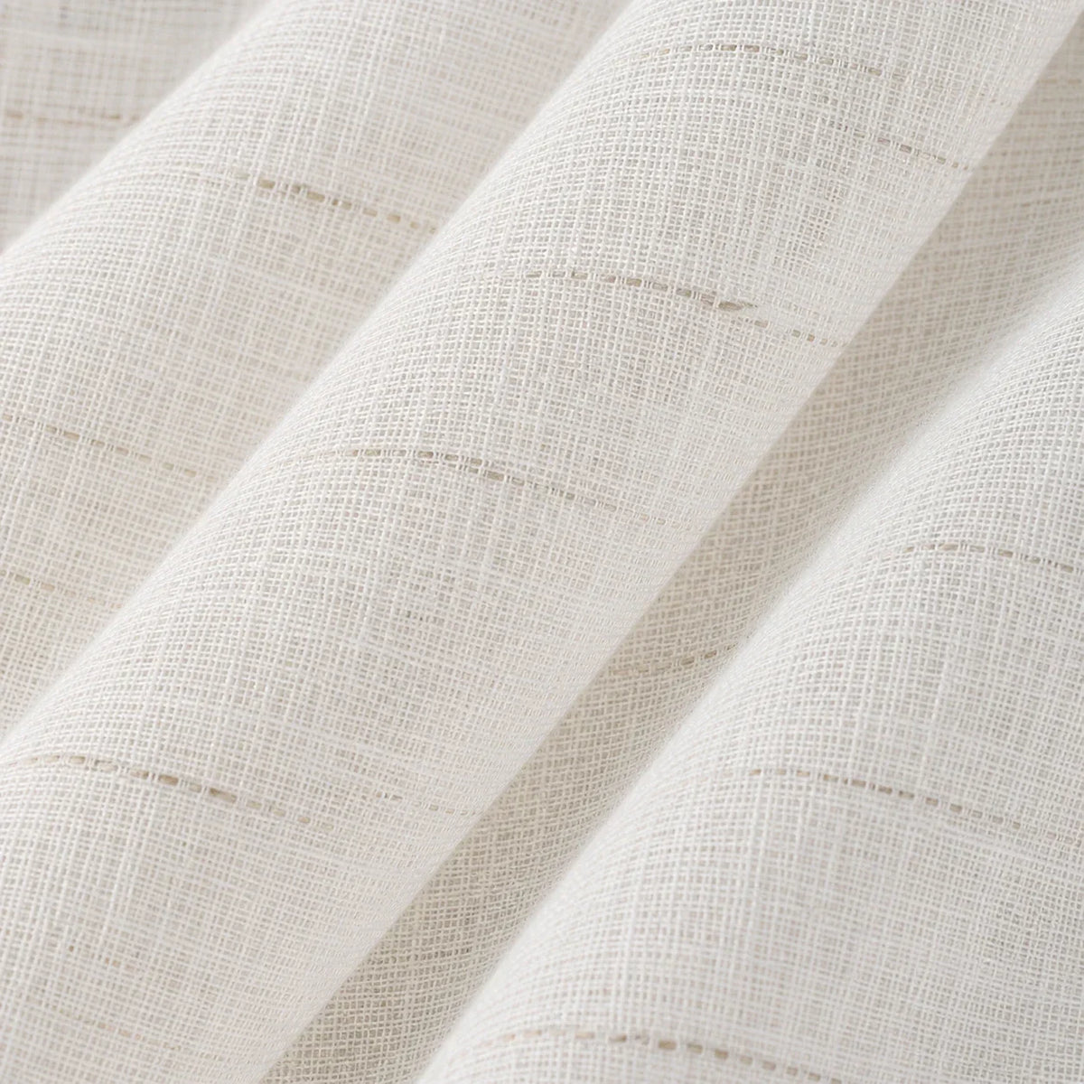 Sheer Voile Curtain - White & Beige