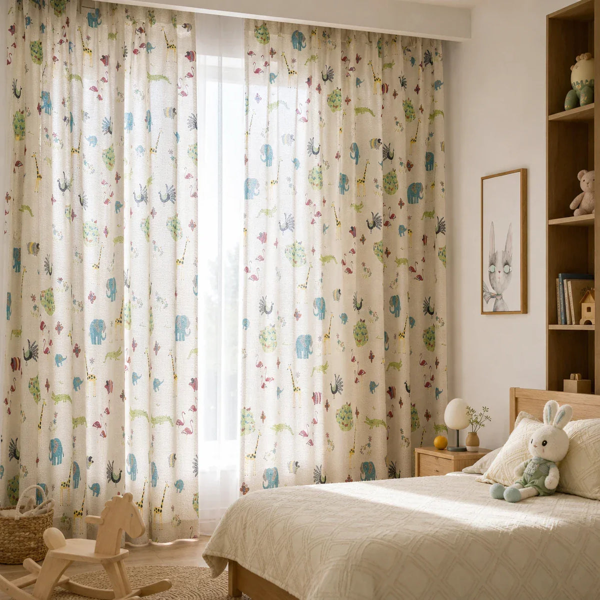 Sheer Voile Curtain Yellow — Children
