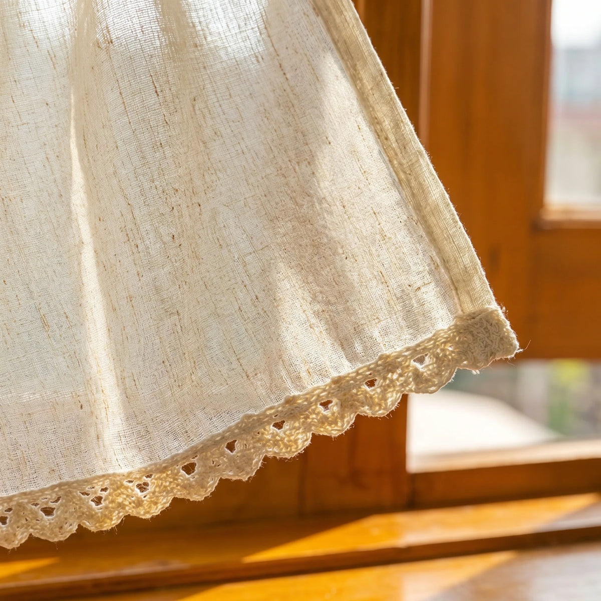 Natural Linen Café Curtain