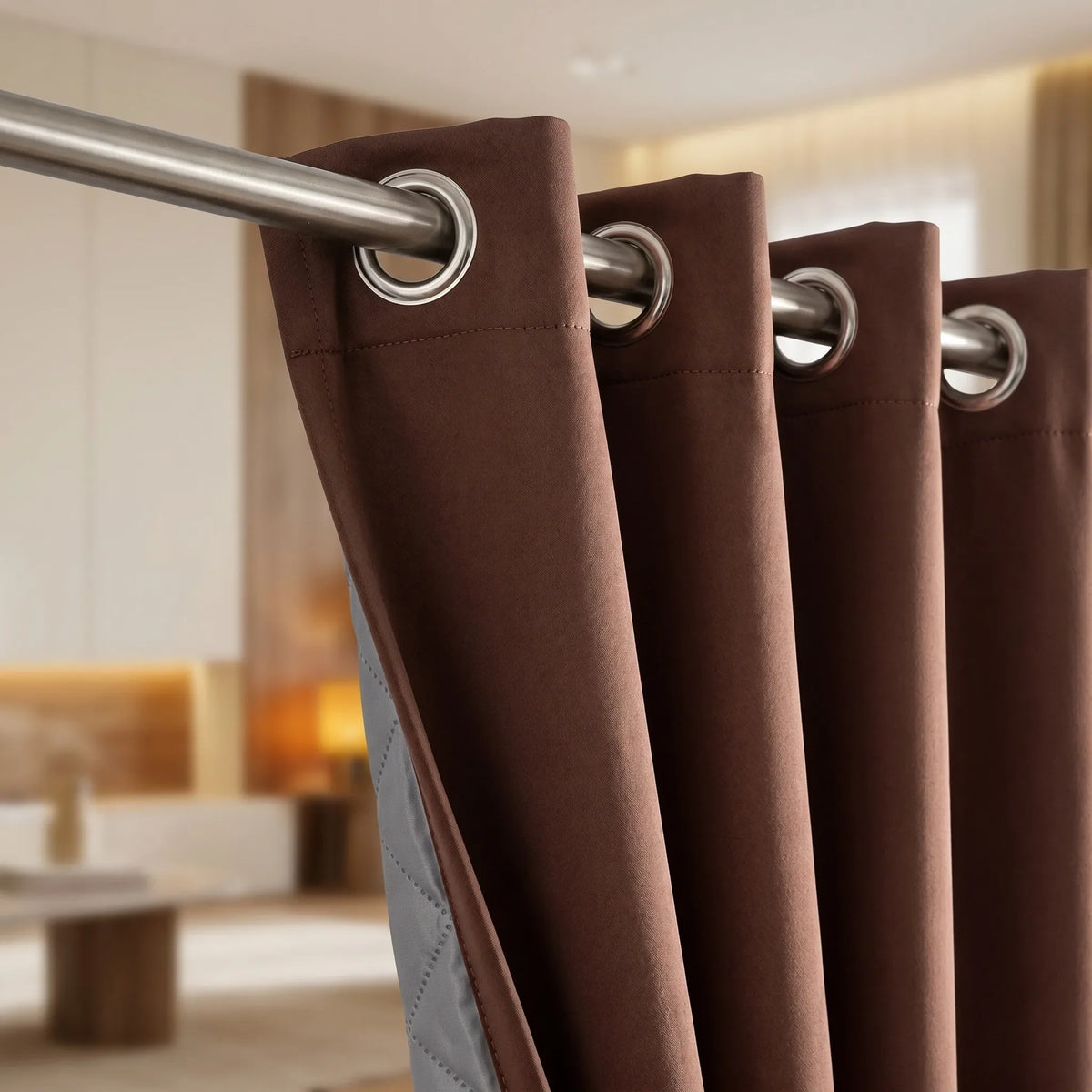 Thermal Soundproof Blackout Curtains - heading style detail | Sylvra
