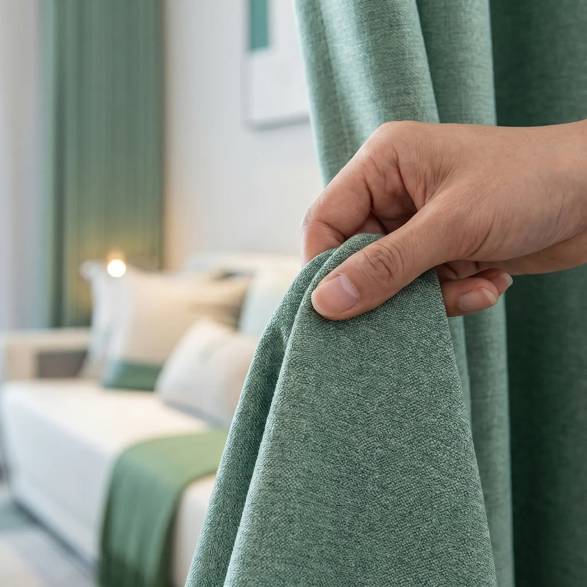 Room Darkening Curtains Aqua Green