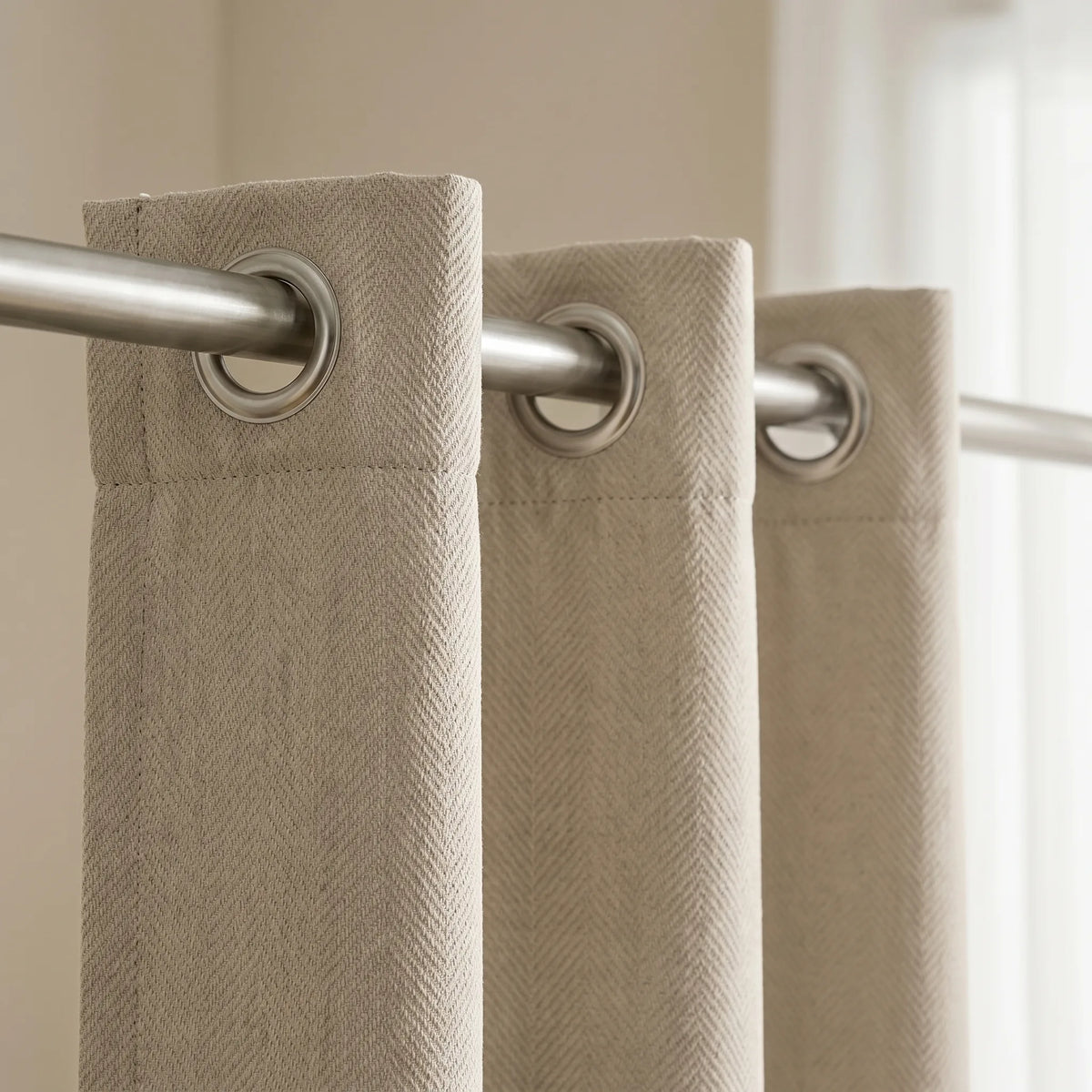 Room Darkening Curtains Taupe Beige