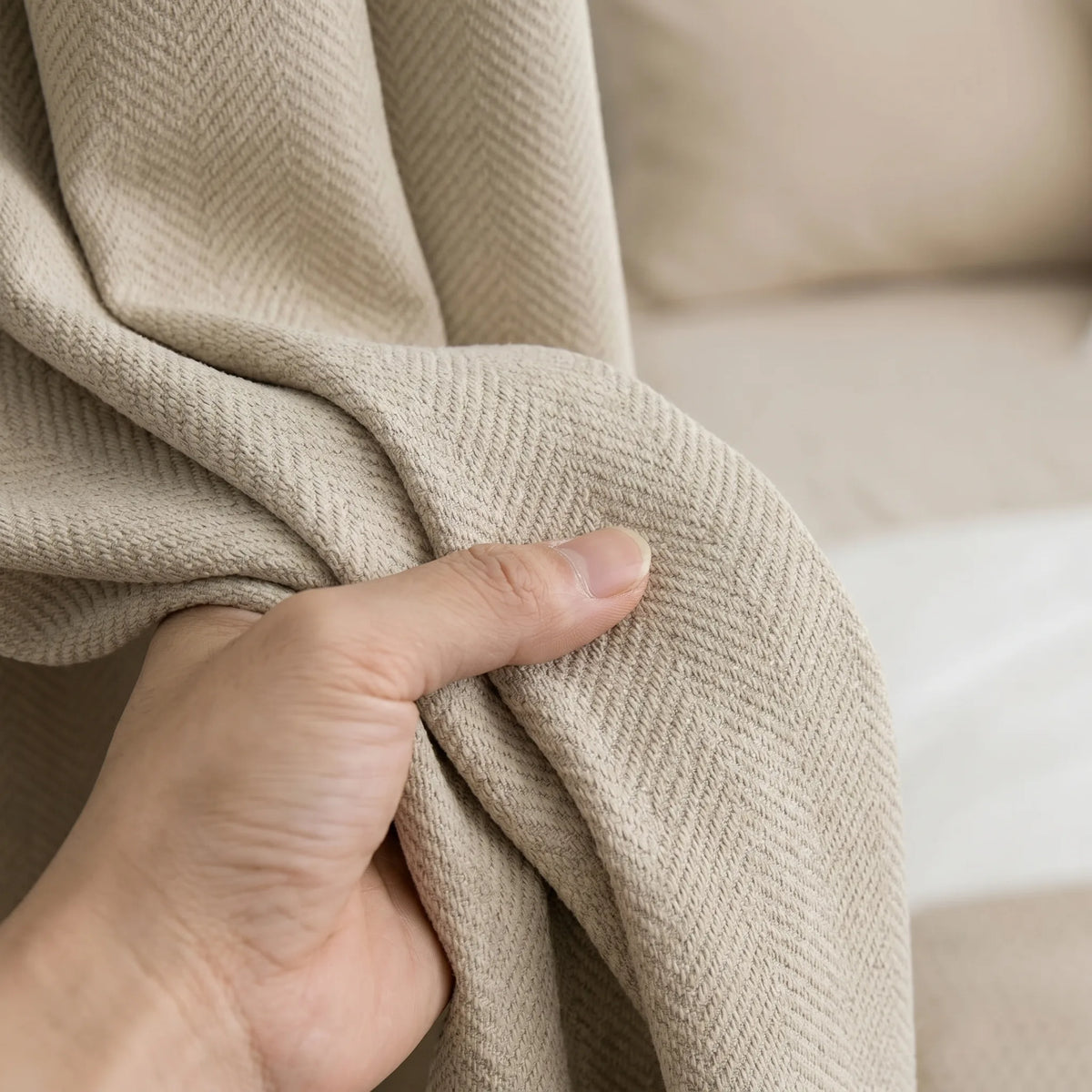 Room Darkening Curtains Taupe Beige