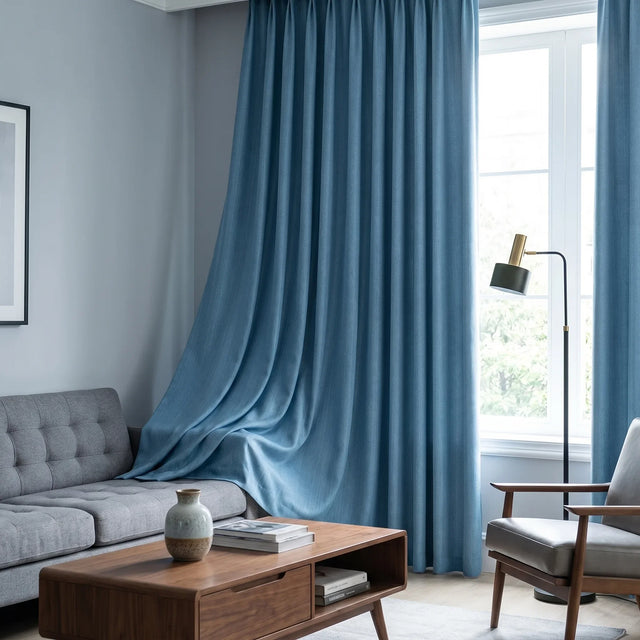 Room Darkening Curtains Electric Blue