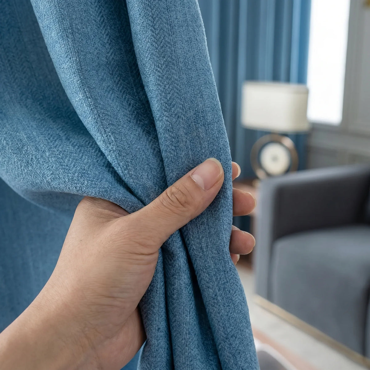Room Darkening Curtains Electric Blue