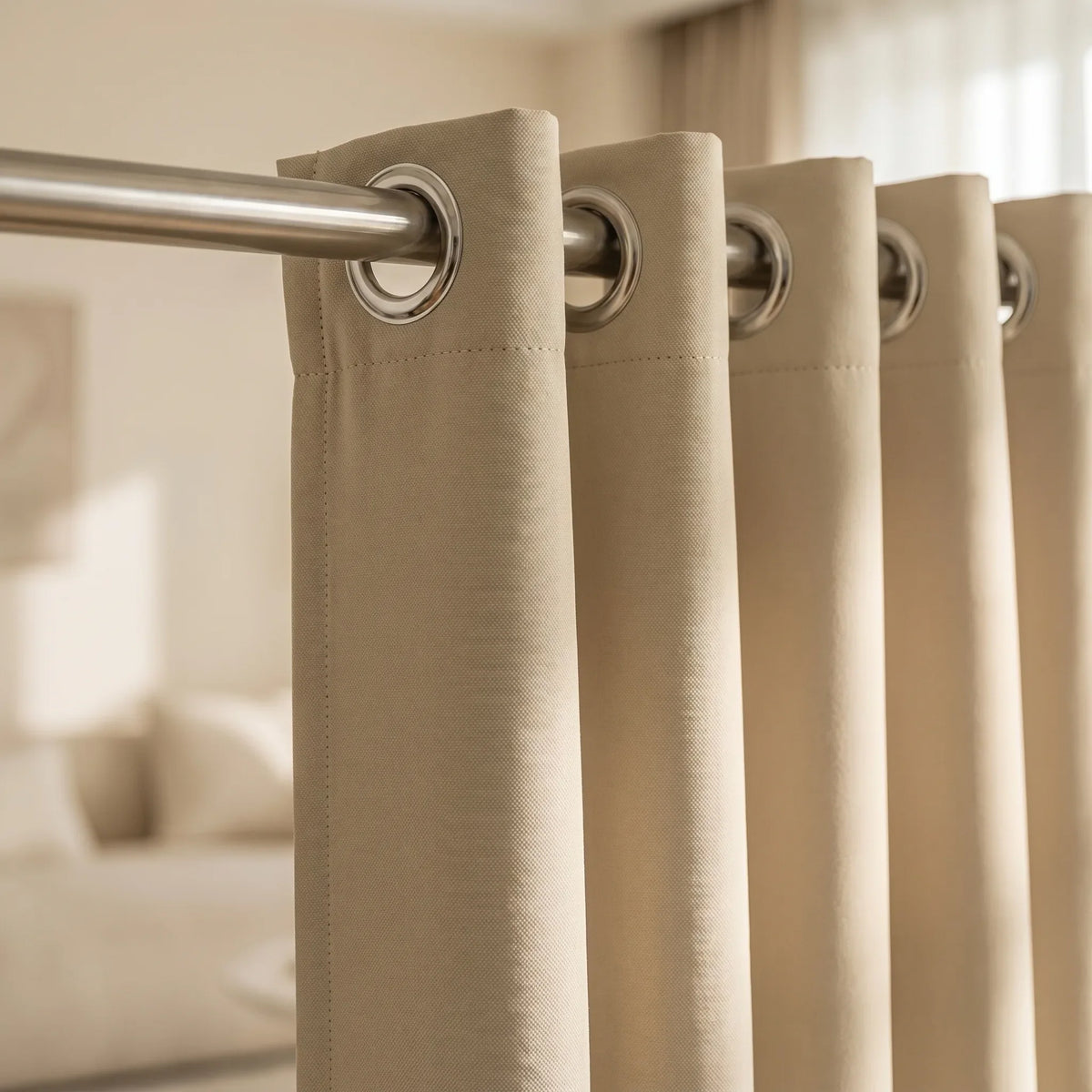 Room Darkening Curtains Light Beige