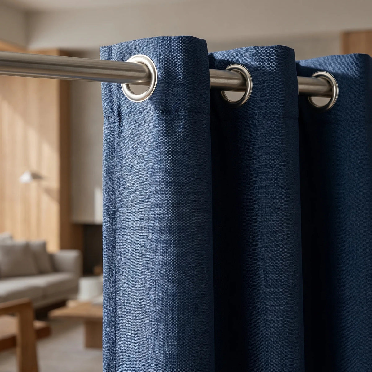 Room Darkening Curtains Midnight Blue