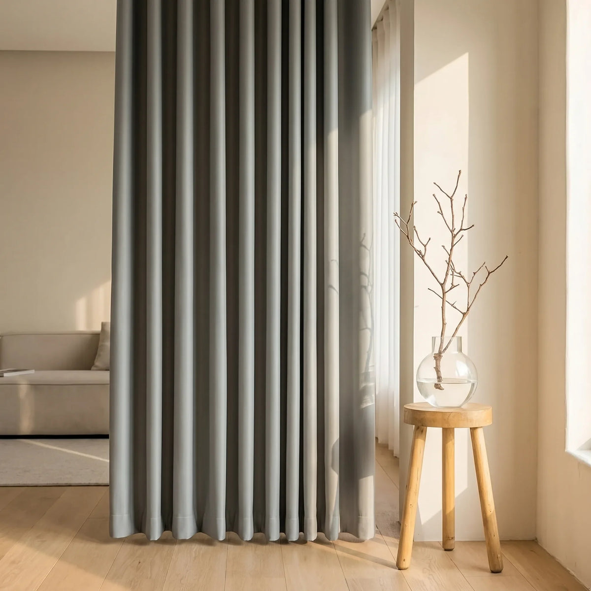 Room Darkening Curtains Mid Grey