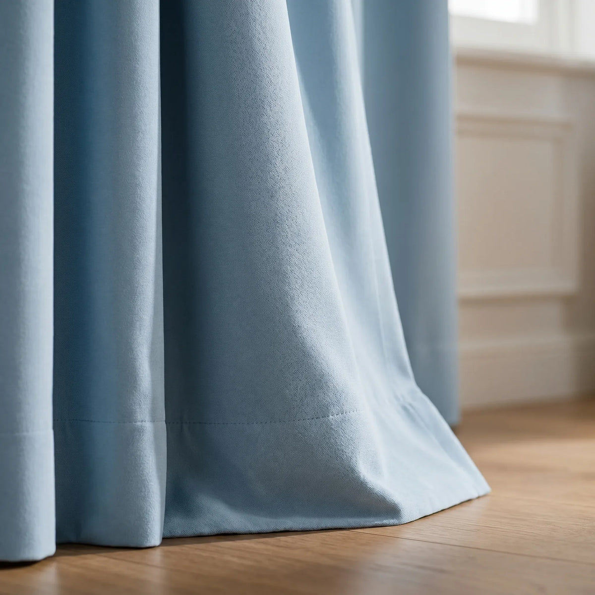 Room Darkening Curtains Sky Blue — Pale