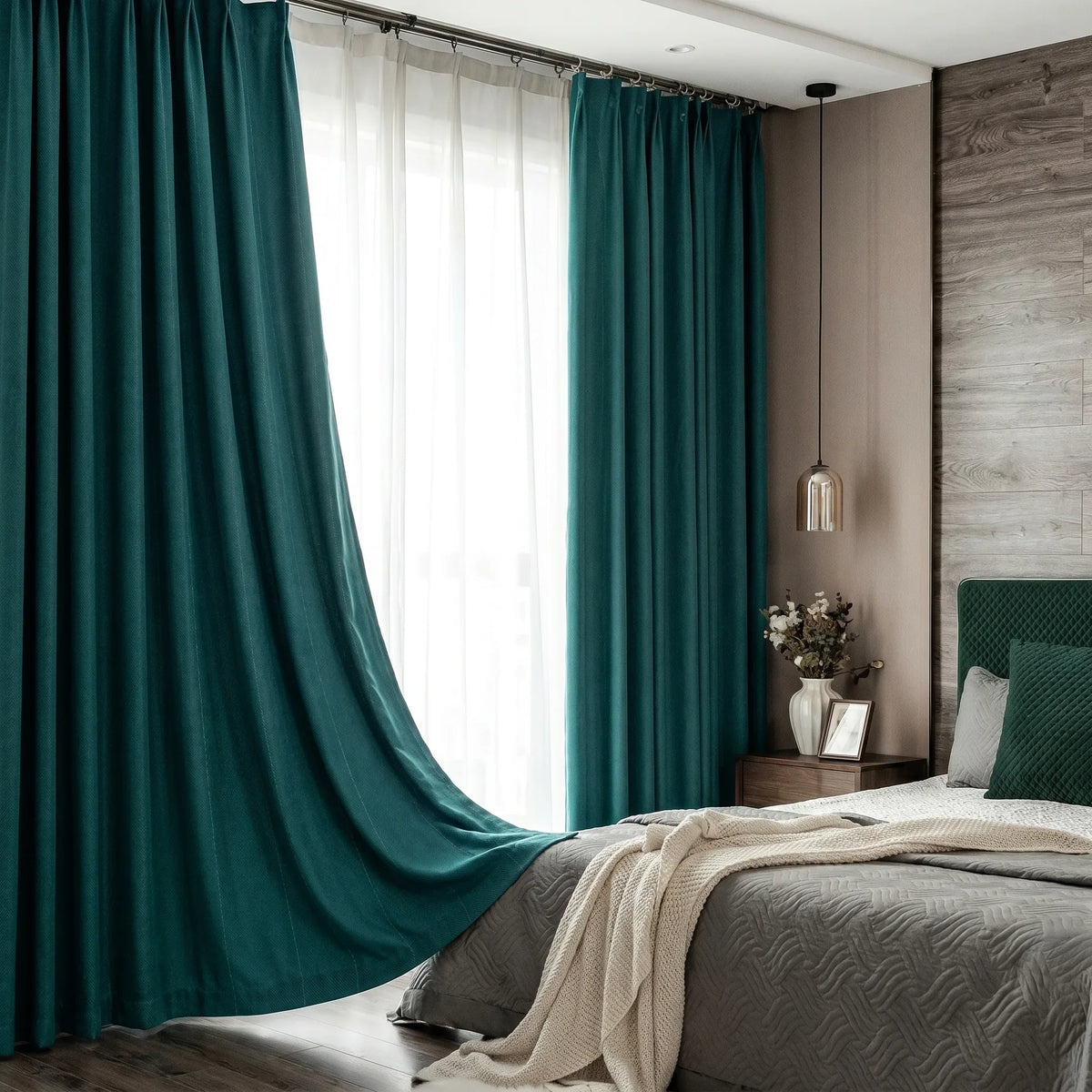 Room Darkening Curtains Teal
