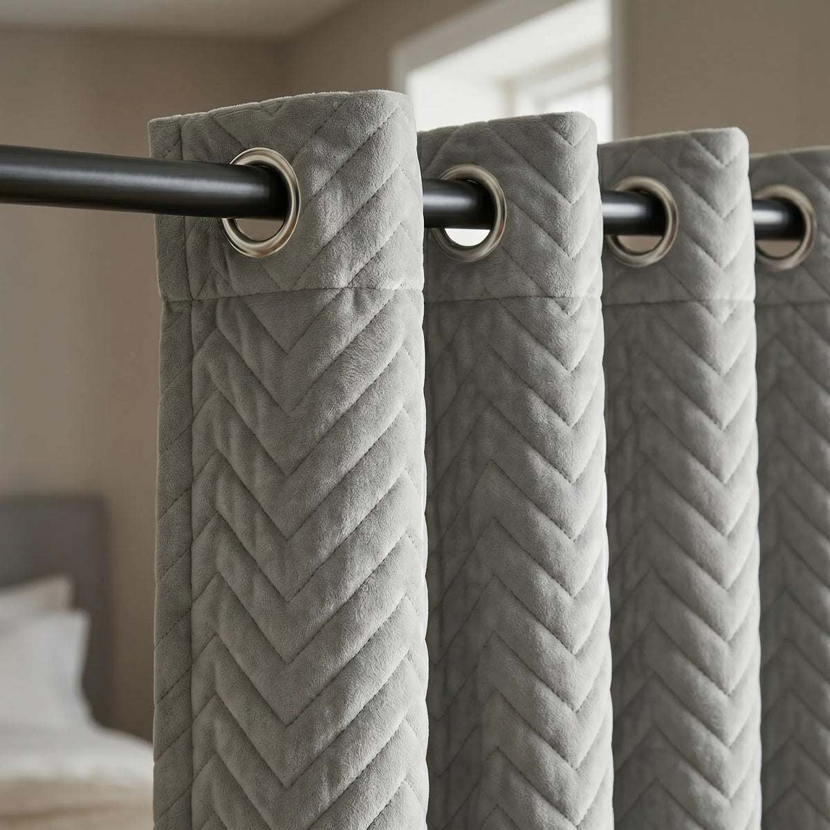 Soundproof Curtains Grey 30dB