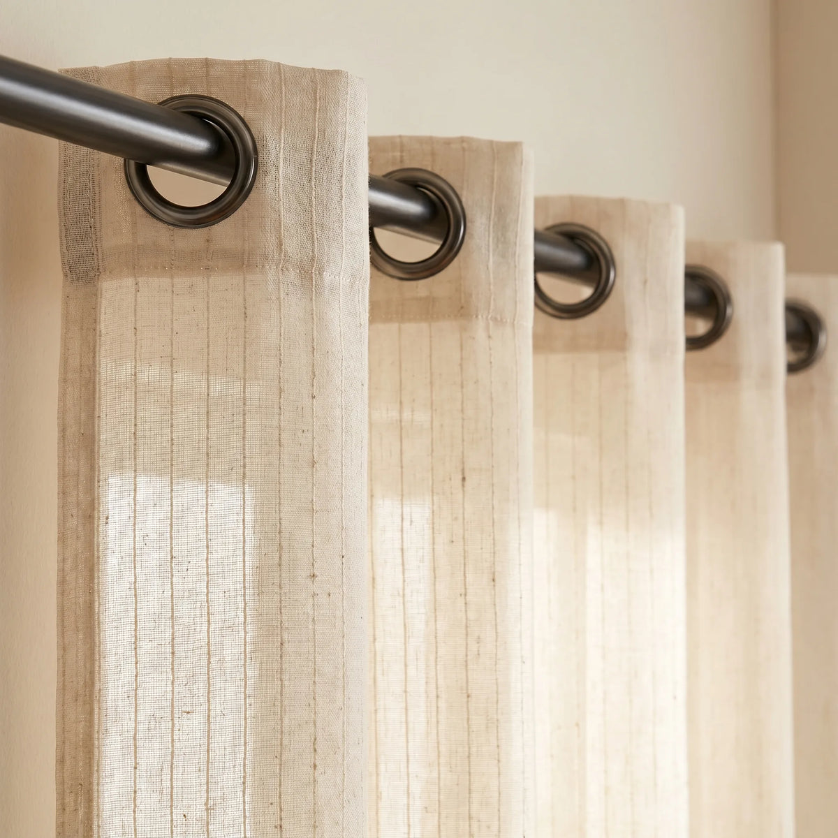 Linen Sheer Curtain Cream
