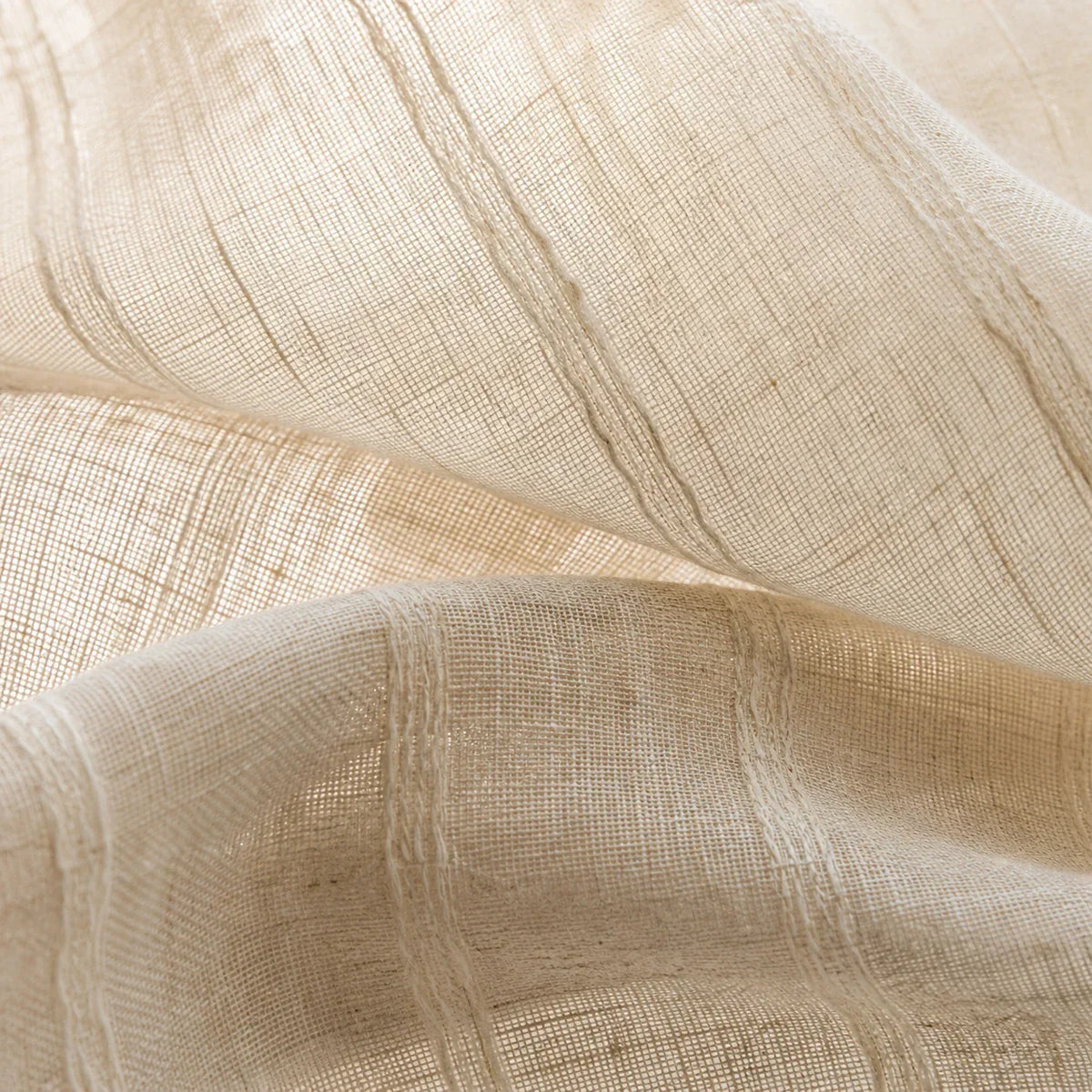 Linen Sheer Curtain Natural — Eyelet