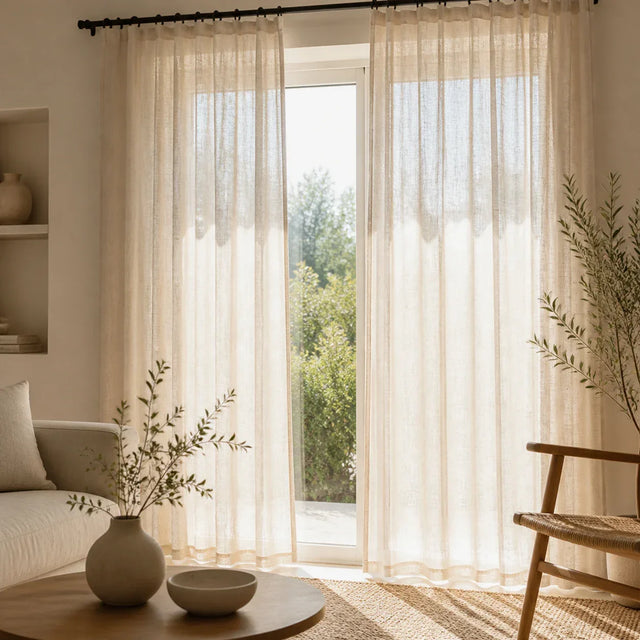 Linen Sheer Curtain Natural